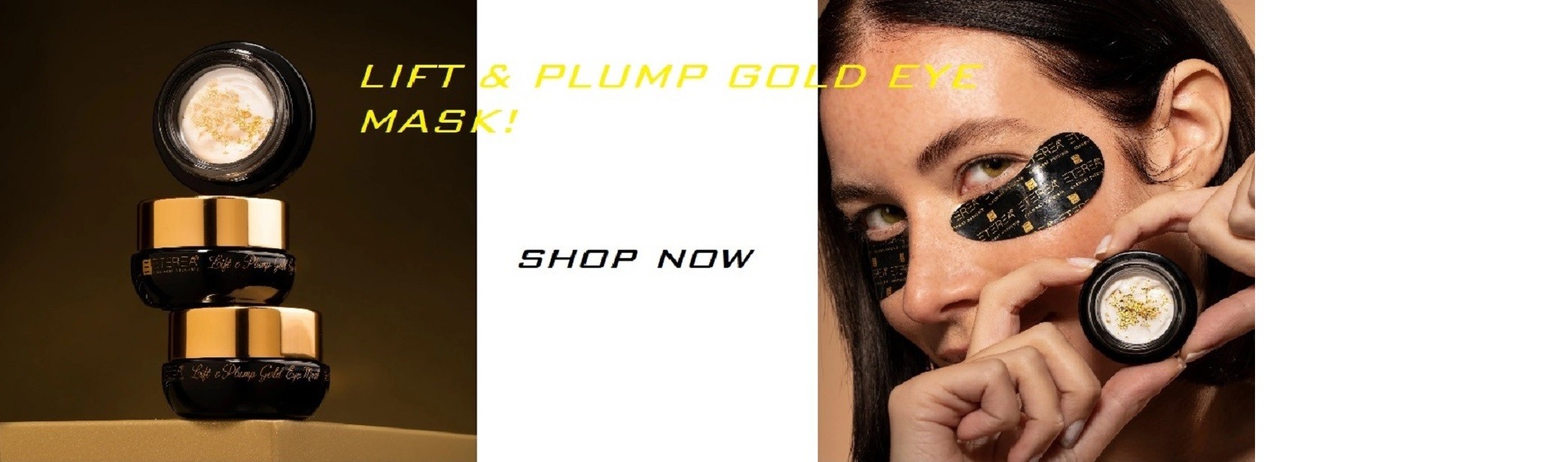 gold eye mask